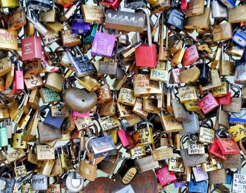 Pont Cadenas Amour Couple Paris